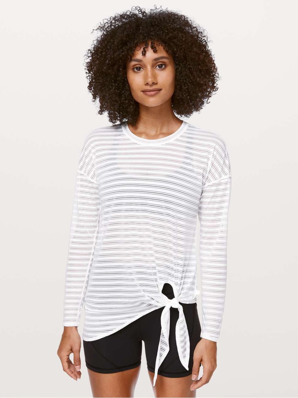 Lululemon Tie Your Practice Long Sleeve *Stripe